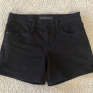 ⭐️ Rock & Republic Women’s Black Denim Shorts, Size 2, Stretchy